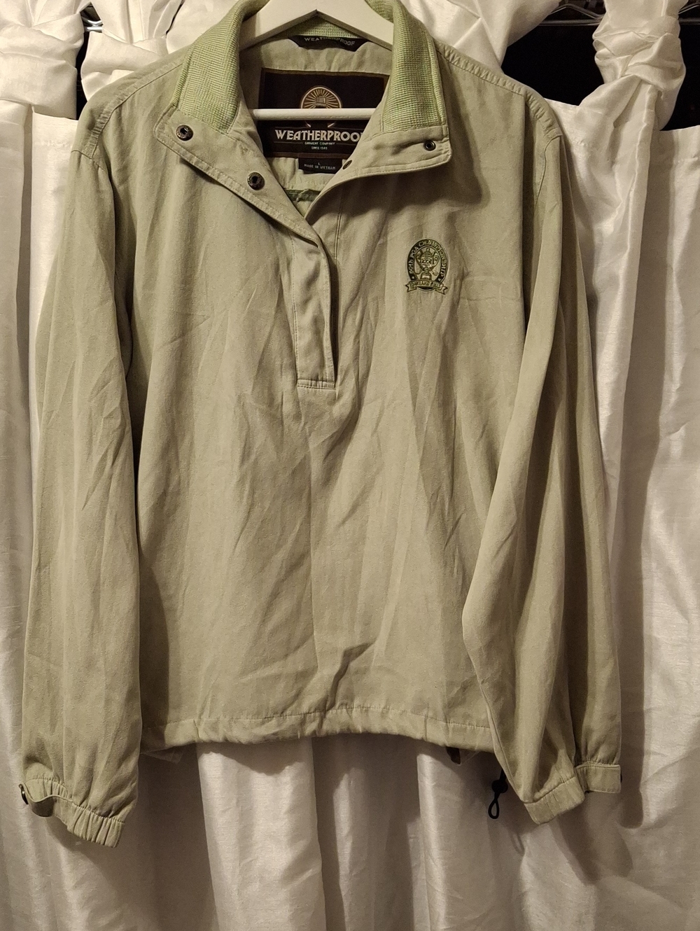 Weatherproof Olive Green Pullover Jacket